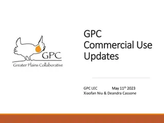 GPC Commercial Use Updates and Developments