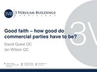 Understanding the Importance of Good Faith in Commercial Relationships