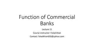 Role of Commercial Banks in Financial Systems