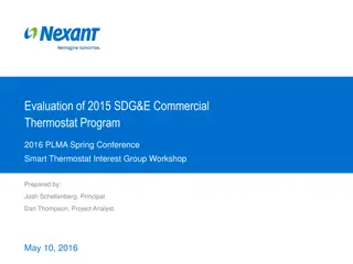 Evaluation of 2015 SDG&E Commercial Thermostat Program