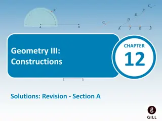 Geometry Constructions Revision Solutions Section A