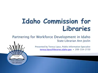 Partnering for Workforce Development in Idaho: State Librarian Ann Joslin