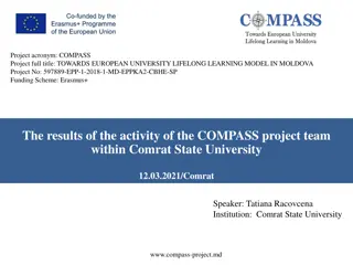 Towards European University Lifelong Learning Model in Moldova - COMPASS Project Update