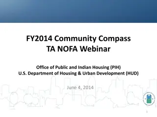 FY2014 Community Compass TA NOFA Webinar Overview