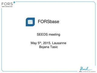 Forsbase and DARIS-FORS: Research Data Management Solutions