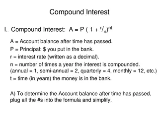 Compound Interest Formulas and Examples