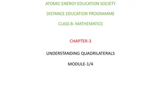 Quadrilaterals in Mathematics Education