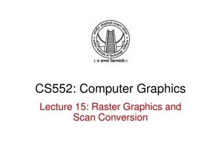 Raster Graphics and Scan Conversion in Computer Graphics