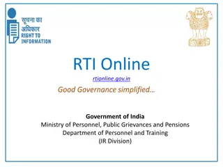 Right to Information (RTI) Act in India