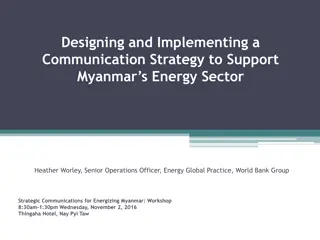 Strategic Communication Workshop for Myanmar's Energy Sector