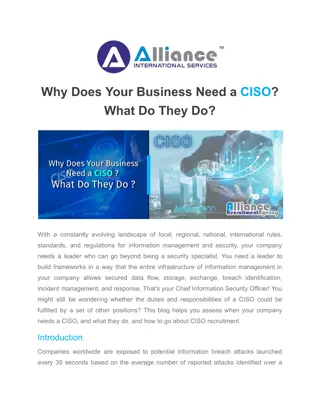 Why Does Your Business Need a CISO? What Do They Do?