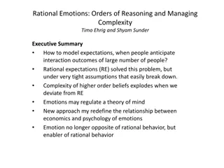 Reimagining Rationality: Emotions and Economic Behavior