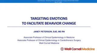 Targeting Emotions to Facilitate Behavior Change in Older Adults