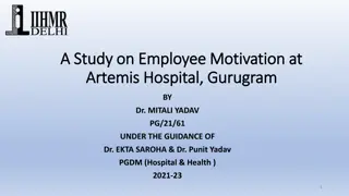 Employee Motivation Study at Artemis Hospital, Gurugram