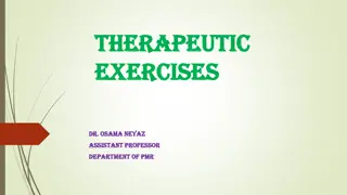 Therapeutic Exercises for Health and Wellness