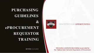 Guidelines for Effective Procurement Practices at Valdosta State University