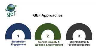 GEF Approach to Stakeholder Engagement