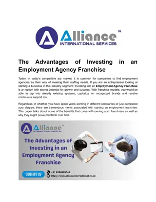 The Advantages of Investing in an Employment Agency Franchise