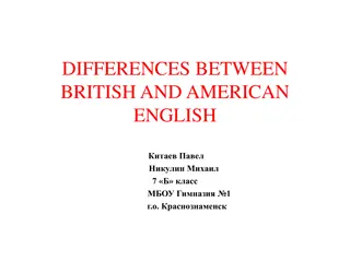 Contrasting British and American English: Key Variances Explored