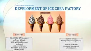 Entrepreneurship Development: Ice Cream Factory Project