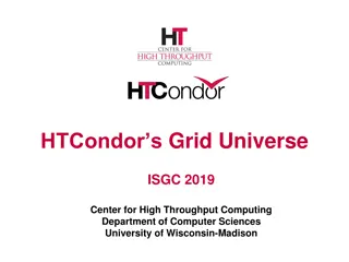 HTCondor Grid Universe: Job Management Capabilities and Submit File Configuration