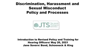 Revised Discrimination, Harassment, and Sexual Misconduct Policy Updates