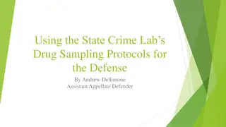 State Crime Lab Drug Sampling Protocols