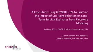 Impact of Cut-Point Selection on IO Survival Estimates