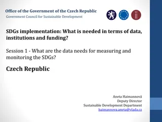 Data Needs and Implementation Challenges for Sustainable Development Goals in Czech Republic