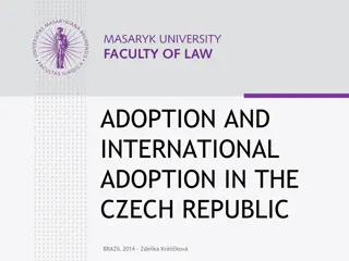 Adoption and International Adoption in the Czech Republic