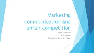 Marketing Communications and Unfair Competition Laws