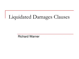 Liquidated Damages Clauses in Contracts