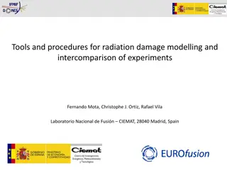 Tools and Procedures for Radiation Damage Modeling and Intercomparison of Experiments