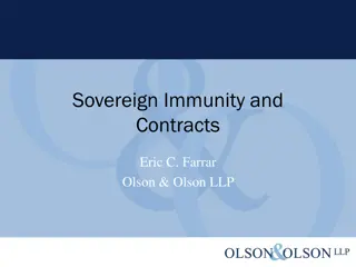 Sovereign Immunity and Contracts in Legal Context