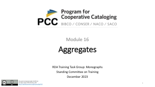 Understanding Aggregates in RDA Training: A Comprehensive Overview