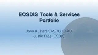 Evaluating and Updating EOSDIS Tools and Services Portfolio