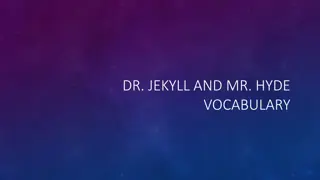 Dr. Jekyll and Mr. Hyde Vocabulary Explained with Visuals