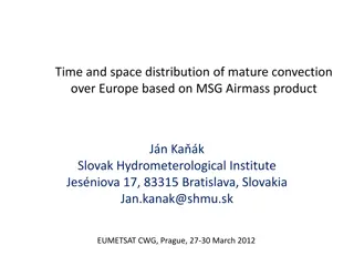 Mature Convection Distribution Over Europe