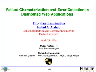 Challenges in Detecting and Characterizing Failures in Distributed Web Applications