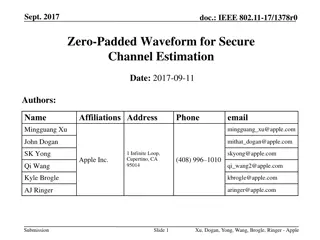 Enhancing Secure Channel Estimation with Zero-Padded Waveforms in IEEE 802.11-17