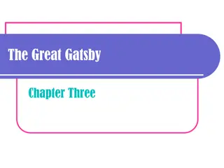 Decadence and Hedonism in Chapter Three of The Great Gatsby