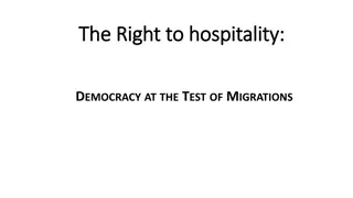 The Right to Hospitality: Democracy Tested by Migrations