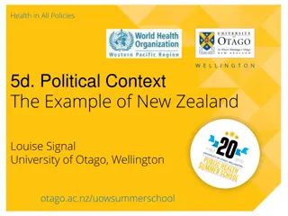 The Political Context of Public Health in New Zealand