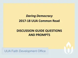 Engaging with Democracy: Discussion Guide and Action Steps