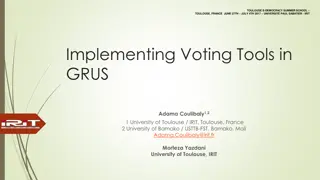 Implementing Group Decision-Making Tools with Voting Procedures at Toulouse E-Democracy Summer School