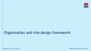 Framework for Organisation and Role Design in NSW Public Service