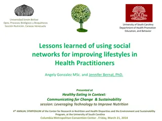 Using Social Networks to Improve Lifestyles of Health Practitioners