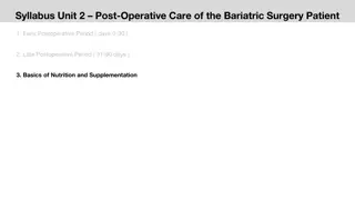 Long-Term Dietary Management for Bariatric Surgery Patients