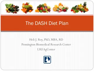 The DASH Diet Plan and Hypertension