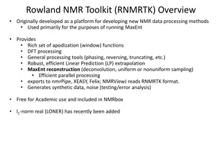 Overview of RNMRTK Software for NMR Data Processing